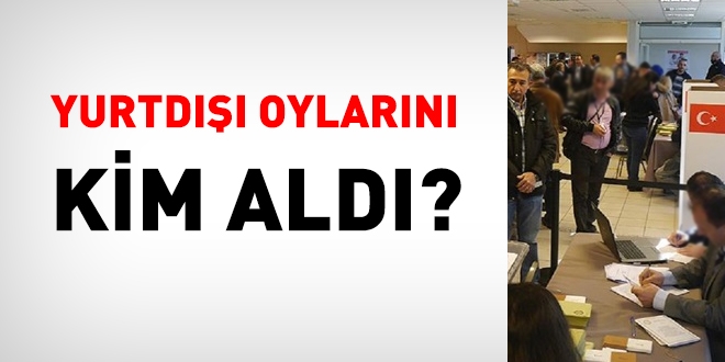 Yurtd oylar kime gitti? 10 lke baznda veriler