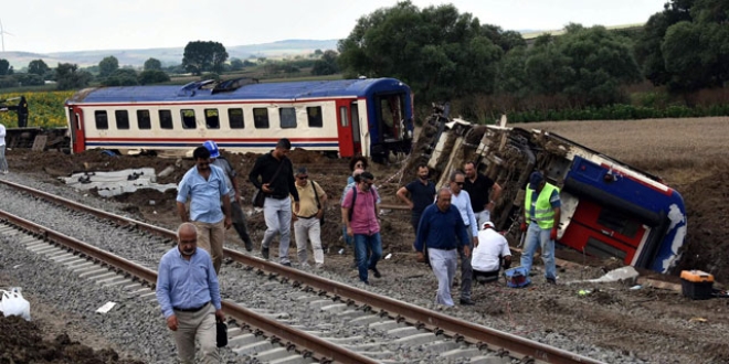 Tren faciasnda lenlerin says 25'e ykseldi