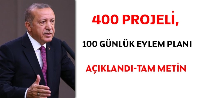 400 projeli, 100 gnlk eylem plannn tam metni