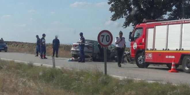 Edirne'de feci kaza: 2 l, 2 yaral