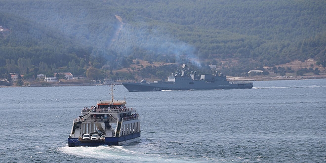 Rus sava gemileri anakkale Boaz'ndan geti