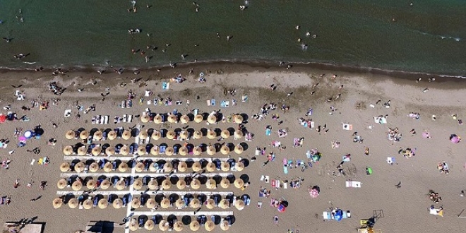 Karadeniz'in 'mavi bayrakl' plaj ehri Samsun