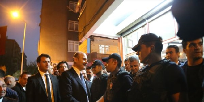 Bakan Soylu'dan ehidin ailesine taziye ziyareti