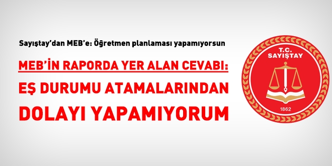 Saytay'dan MEB'e: retmen planlamasn yapamyorsun