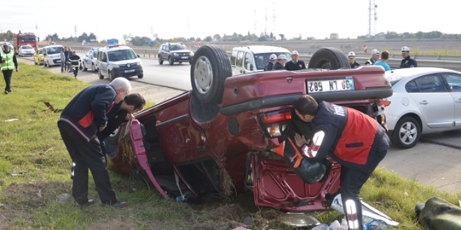 Krklareli'nde trafik kazas: 3 yaral