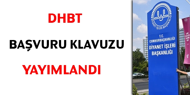 2018 DHBT bavuru klavuzu yaymland