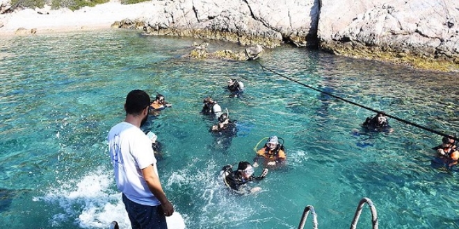 Bodrum su alt gzellikleriyle de bylyor