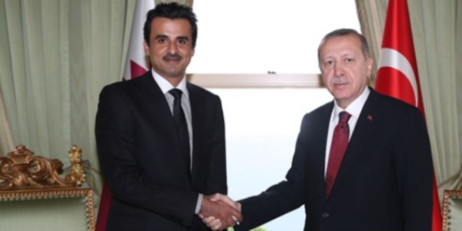 Cumhurbakan Erdoan, Katar emiriyle grt
