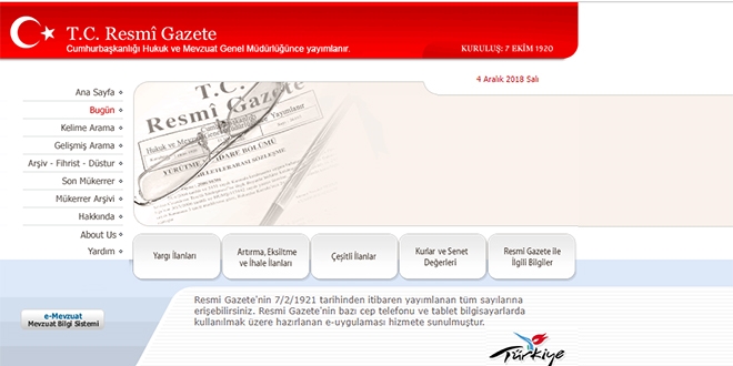 Resmi Gazete, pdf formatnda yaynlanmamal!