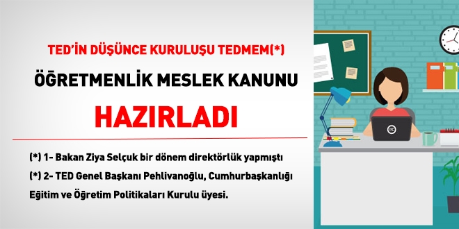 TEDMEM, 'retmenlik Meslek Kanunu' iin neri metni hazrlad