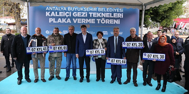 Antalya'da tur teknelerinde plaka dnemi