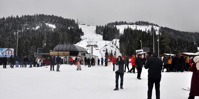 Ilgaz Da Kayak Merkezi'nde younluk