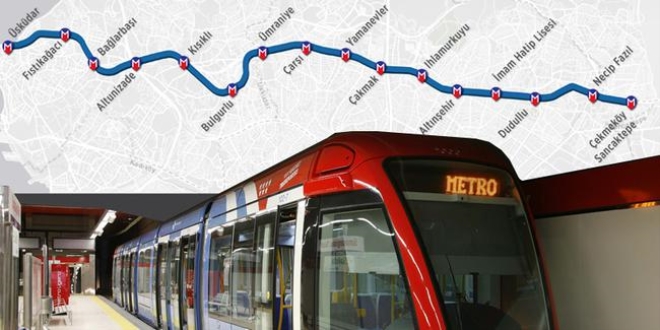 stanbul'da metro seferleri 02.00'a kadar uzatld