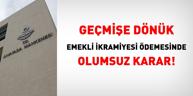 Gemie dnk emekli ikramiyesi demesinde olumsuz karar!