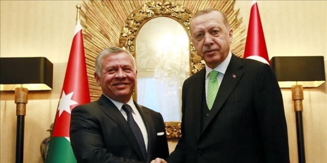 Cumhurbakan Erdoan, rdn Kral 2. Abdullah ile bir araya geldi