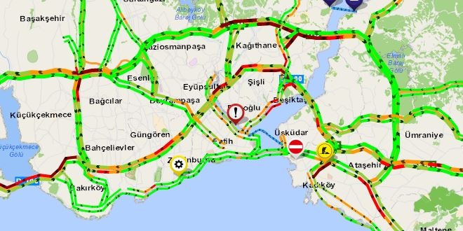 Yaryl tatilinin bitmesiyle stanbul trafiinde younluk