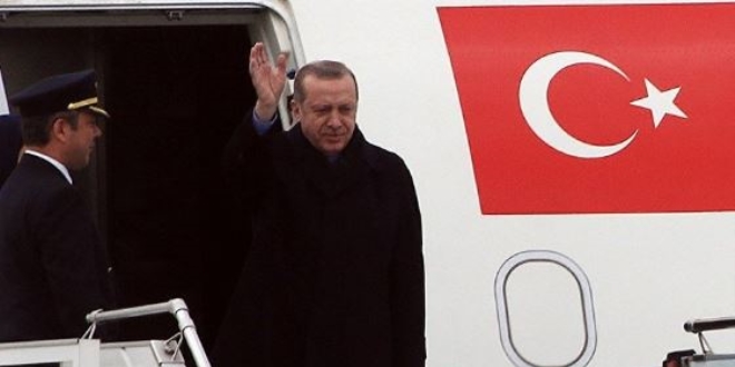 Cumhurbakan Erdoan Rusya'dan ayrld