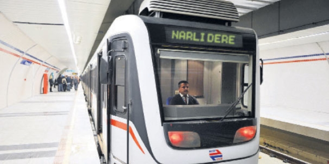 Narldere Metrosu'nda 'ilk k' grnd