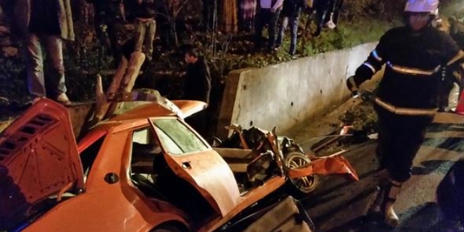 Ordu'da trafik kazas: 1 l, 2 yaral