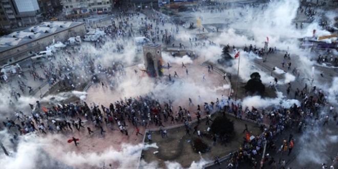 Gezi vandalizmi Sharp'n taktikleri