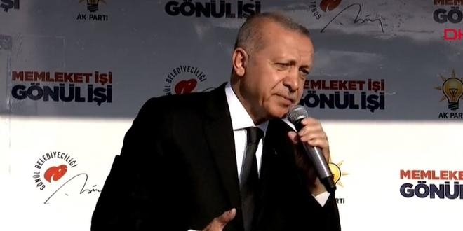 Erdoan sert konutu: Bizi tehdit eden mptezeller...