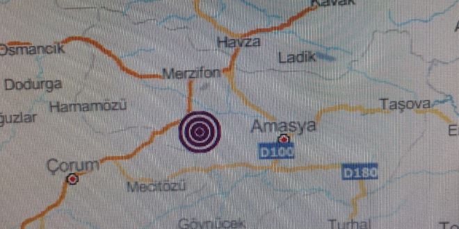 Amasya'da 3.2 byklnde deprem