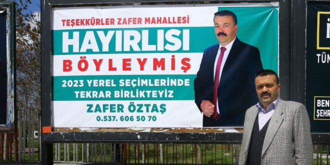 Seimi kaybeden adaydan 'bilboardl' teekkr