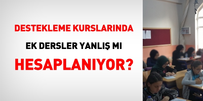 Yetitirme kurslarnda ek dersler yanl m deniyor?