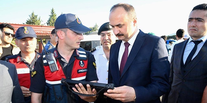 Edirne'de protokol trafik denetimine katld