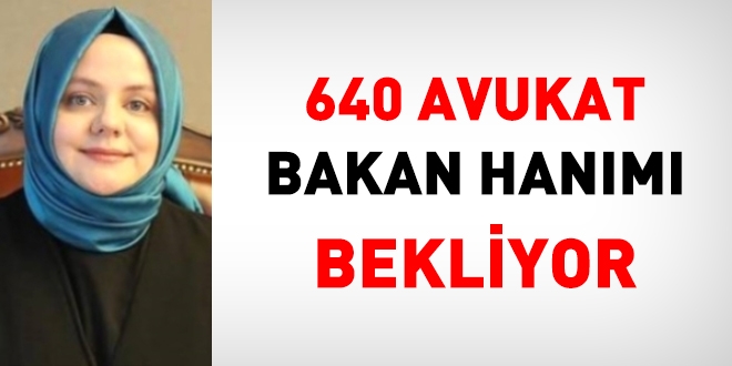 640 avukat aday Bakan hanm bekliyor