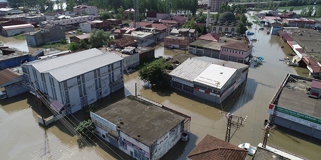 Samsun'daki selin bilanosu ortaya kyor