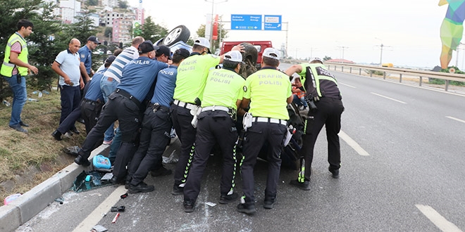 Samsun'da trafik kazas: 9 yaral