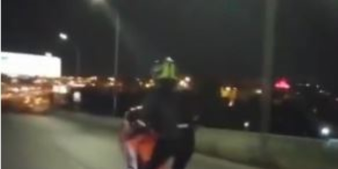 Motosikletli magandalar trafikte terr estirdi