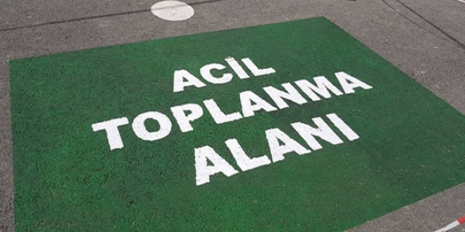 Acil toplanma alanlar nerede, nasl ulaacaksnz?