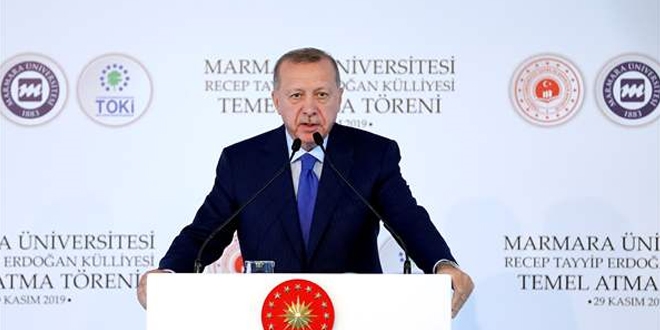 Cumhurbakan Erdoan'dan, Macron'a tepki