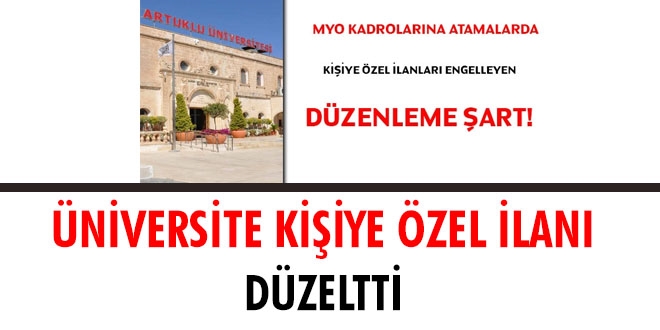 niversite kiiye zel ilan dzeltti!