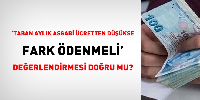 Memurun taban ayl asgari cretten dkse fark denir mi?