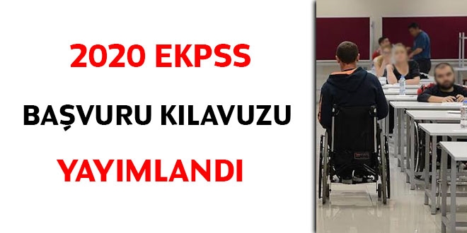 2020 EKPSS bavuru klavuzu yaymland