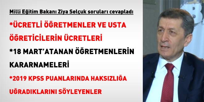 Ziya Selçuk'tan ücretli öğretmenleri umutlandıran açıklama ...