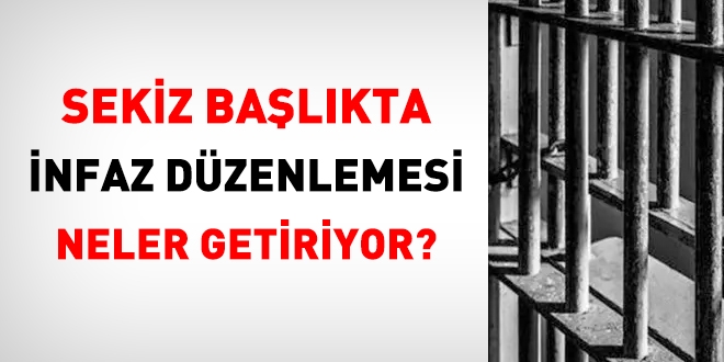 8 balkta, infaz dzenlemesi neler getiriyor?