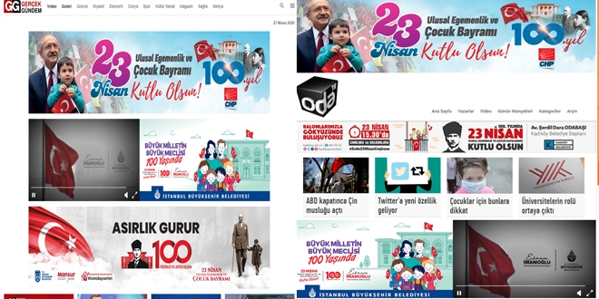 CHP'li belediyelerden, ziyaretisi olmayan sitelere reklam destei