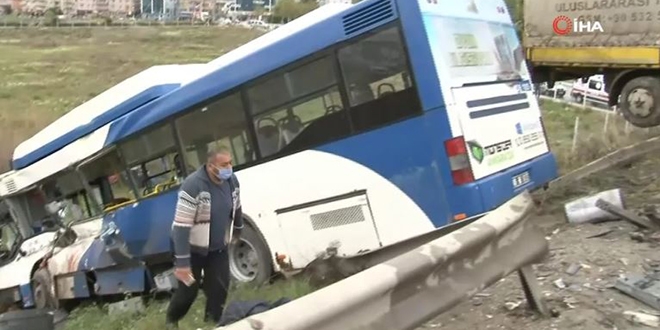 Ankara'da TIR ile EGO otobüsü çarpıştı! 9 kişi yaralandı ...