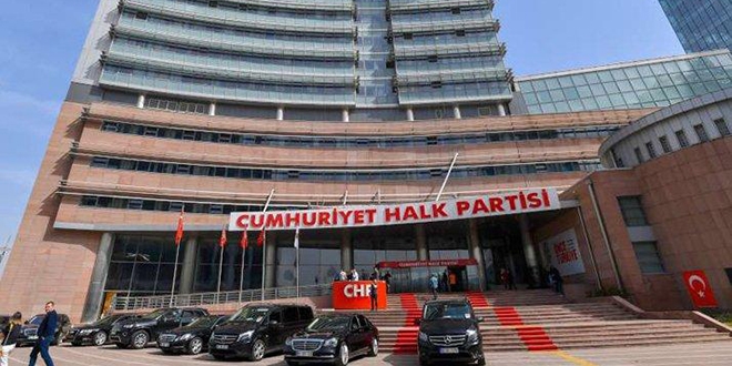 CHP Genel Merkezi'nde bir alanda koronavirse rastland