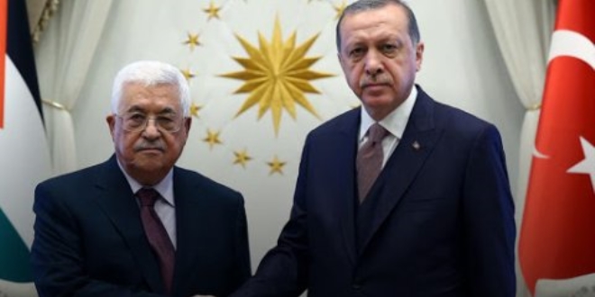Erdoan, Filistin Devlet Bakan Abbas ile grt
