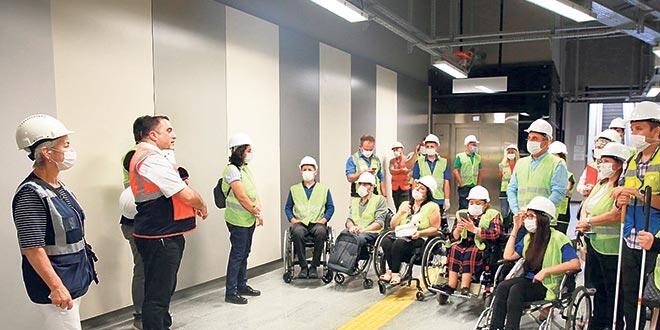 'Engelsiz metro' iin teknik gezi