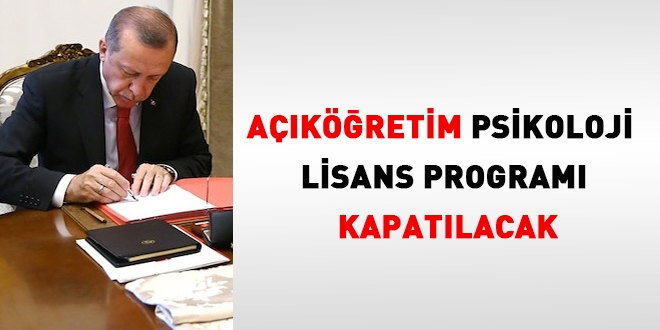 Akretim psikoloji lisans program kapatlacak