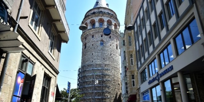 Galata Kulesi'ndeki restorasyona ilikin aklama