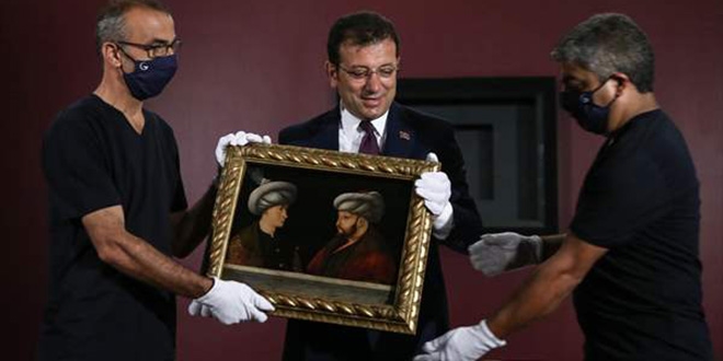 Fatih Sultan Mehmet'in portresi 6 Ekim'de sergilenmeye balanacak
