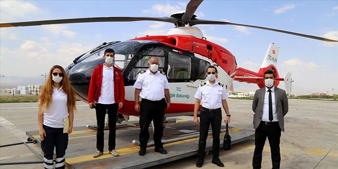 Ambulans helikopter acil hastalara 'Hzr' gibi yetiiyor