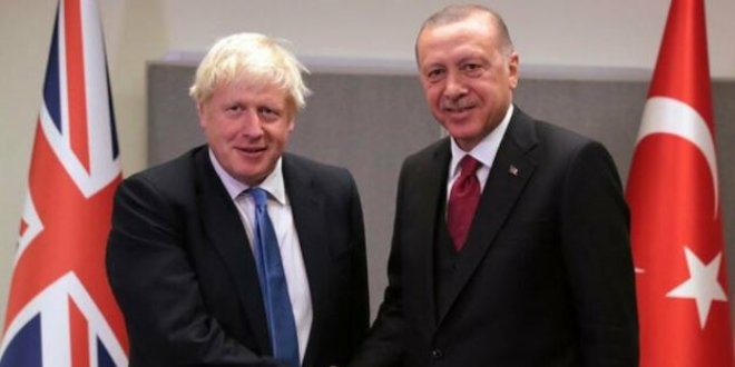 Cumhurbakan Erdoan, Boris Johnson ile grt